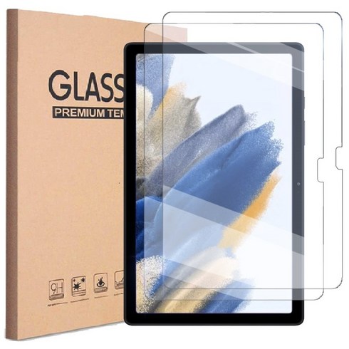 1+1 갤럭시탭A8 10.5 호환 강화유리 액정 보호필름2장 SM-X200 X200N X205 X205N 삼성 2022 아이친구, 강화유리 액정 필름 1+1 (2장), 2개