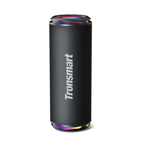Tronsmart T7 Lite 휴대용 출력24W LED 캠핑 블루투스 스피커, 블랙