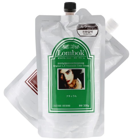 가인 롬복(Lombok) 오리지날 엘비 트리트먼트 칼라크림, 다크브라운, 1개