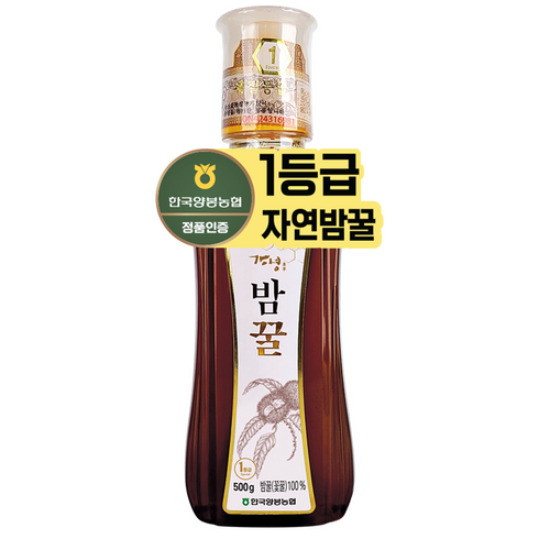 한국양봉농협 밤꿀, 1개, 500g