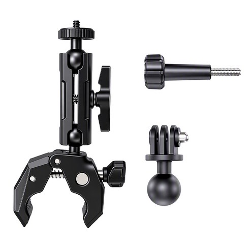 자전거 오토바이 거치대 DJI osmo Pocket4 pro/4/3Action6/5/ Insta360 X5/ace pro 호환 1/4나스&투클로우 퀵릴리스 액세서리, 1개, 표준형1