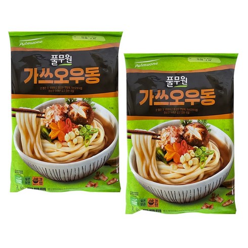 풀무원 가쓰오우동 2인분, 422g, 2개