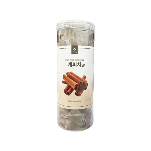 양원농장 실속 원형통 계피차, 1개, 50개입, 1.2g