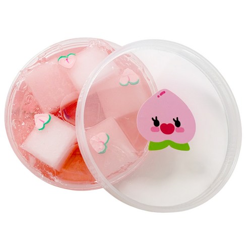 젤리블리스 복숭아절임 스펀지 슬라임, 1개, 100g, 핑크