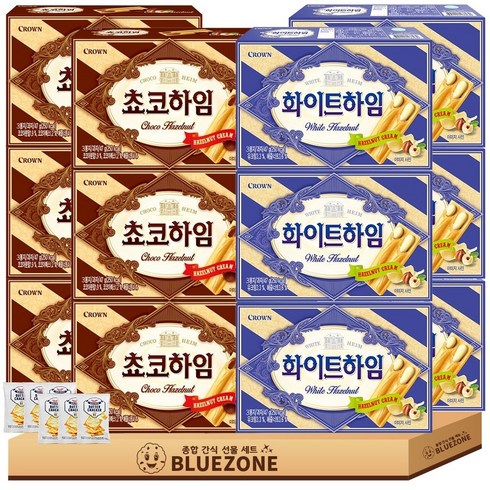 크라운하임세트 쵸코하임47g 6개 화이트하임47g 6개 버크 20g 6개, 12개, 47g