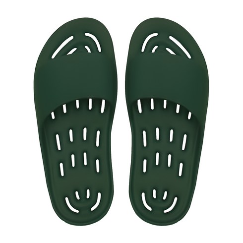 까발로 남녀공용 욕실화 신발 EVA 경량 미끄럼방지 슬리퍼 논슬립 슬라이드 실내화 CA008, 1개, 다크그린