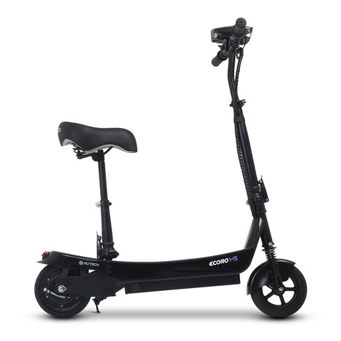 AU테크 에코로 M5 접이식 출퇴근 앉아서 타는 36V 전기 전동킥보드, 1개, 블랙, 에코로 M5 36V 8A {XP}