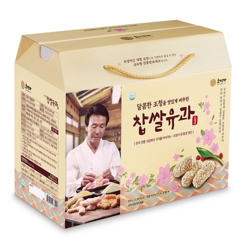 호정가 찹쌀유과세트 (개별포장) 800g / 전통과자 한과선물세트, 1개