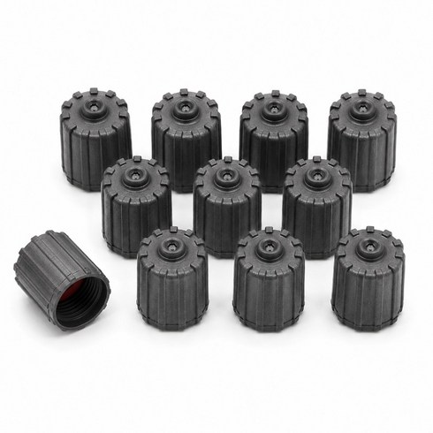 자동차 타이어 밸브캡 TPMS 호환용 PP-07, 그레이, 10개