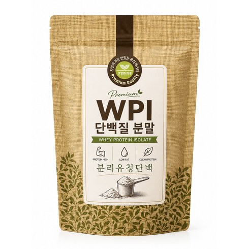 영국산 WPI 분리유청단백질 분말 가루, 1개, 300g