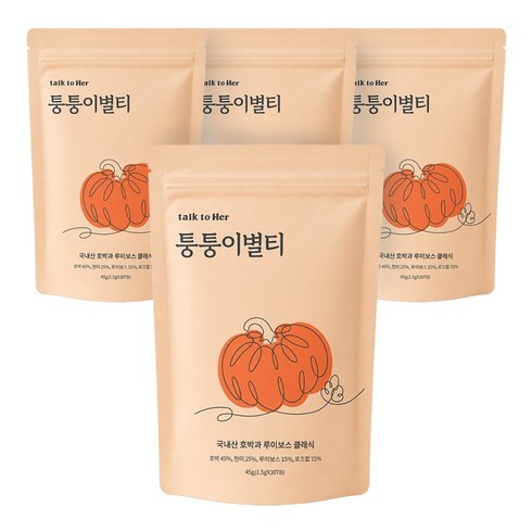 톡투허 퉁퉁이별티, 1.5g, 30개입, 4개
