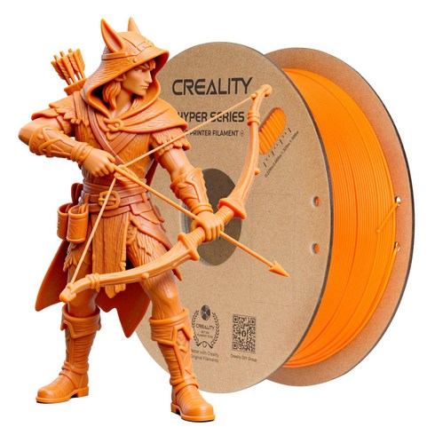 손도리 크리얼리티 Creality 고속 프린팅 Hyper PLA 3D 프린터 필라멘트 1KG, 오렌지, 색상