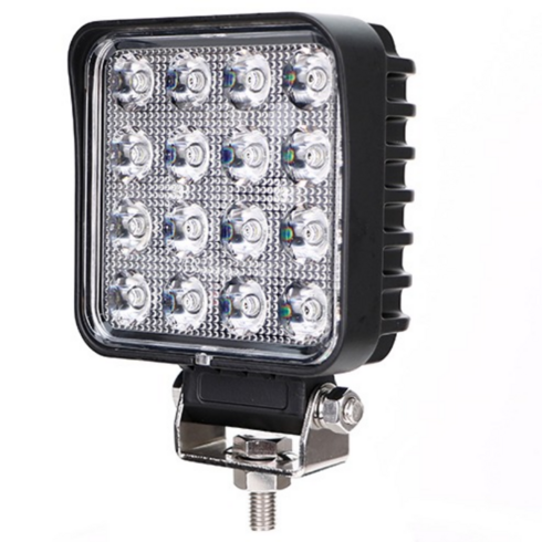 JG-2048 집광형 LED써치라이트 48W 3360LM 9-32V 중장비 굴삭기 지게차 농기계 선박용 작업등, 1개