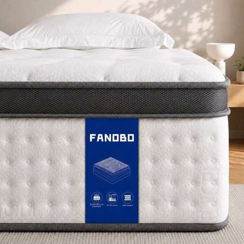 FANOBO 매트리스 포켓스프링 토퍼매트리스 침대 바닥 매트리스
