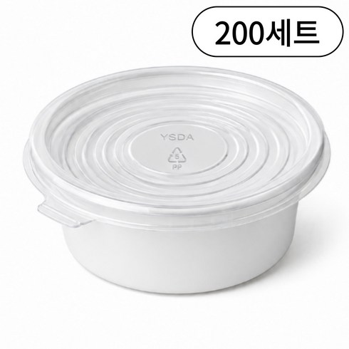 여서담아 쌈장 새우젓 간장 소스 용기 일회용 포장용기 68파이 소 백색, 1세트, 200개