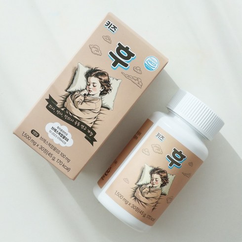 키즈 후 어린이 숨 편한 하루 퀘르세틴 특허원료 함유, 1박스, 30정