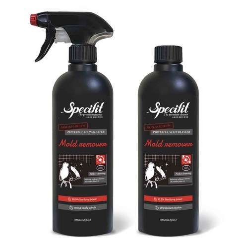스페시핏 초강력 뿌리는 곰팡이 제거제, 500ml, 2개
