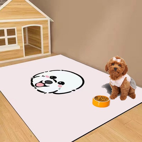 레이원 러블리 패턴 애견 강아지 고양이 PVC 미끄럼방지 방수 매트, 1개, C