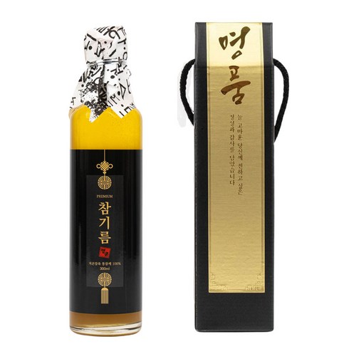 참기름 명절 선물세트 장수친구, 1개, 300ml