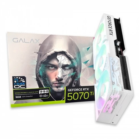 갤럭시 GALAX 지포스 RTX 5070 Ti WHITE OC D7 16GB, RTX 5070 Ti OC D7 16GB 화이트
