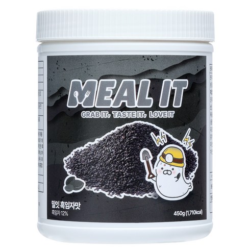 밀잇 식사대용 단백질 쉐이크 흑임자맛 대용량, 450g, 2개