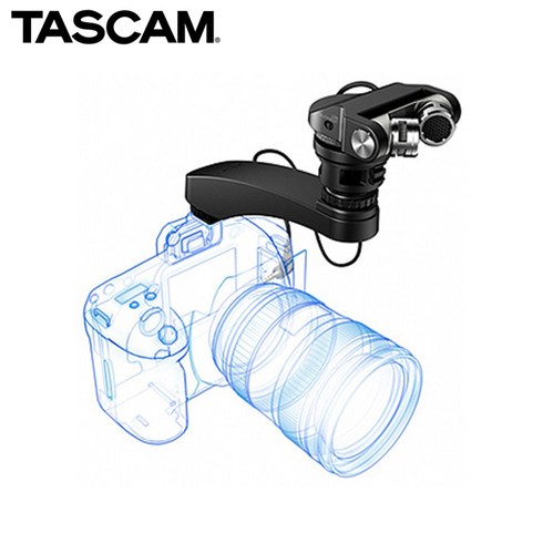 타스캠 TASCAM TM-2X DSLR 카메라 캠코더 스테레오 마이크, 선택1, 1개