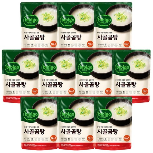 비비고 사골곰탕, 10개, 500g