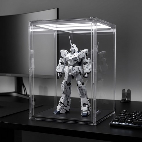 Curious Pony 피규어 장식장 led 레고 장식장 아크릴 피규어 장식장 45*33*33cm, 1개
