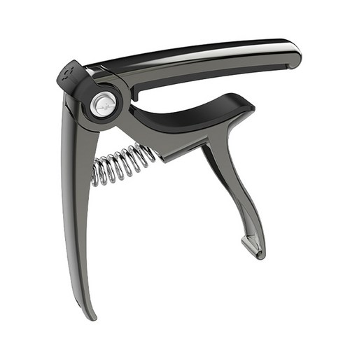 Klym 기타 카포 집게형 합금 4 in 1 멀티 기능 Capo, 검은, 1개, 4IN1
