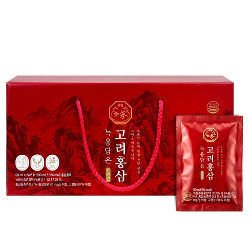 휴럼 녹용담은 6년근 고려홍삼 선물세트, 1개, 1.2L