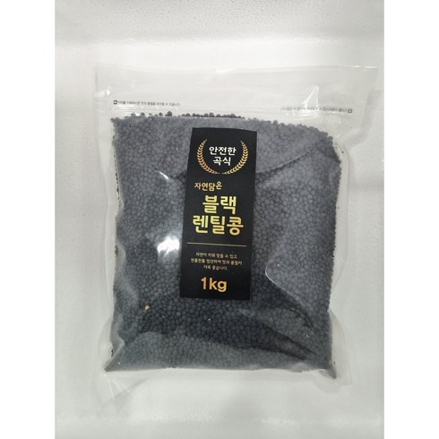 더담은 블랙렌틸콩 검정렌틸콩, 1kg, 4개