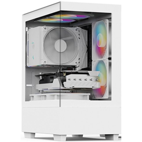 서민컴퓨터 조립컴퓨터 풀세트 조립PC 게이밍PC 게임용 컴퓨터 본체 롤 오버워치 피파 배그 배틀그라운드 펠월드 디아블로 데스크탑 고사양PC, 화이트, 16GB, 500GB, Free DOS, CG7(어항)