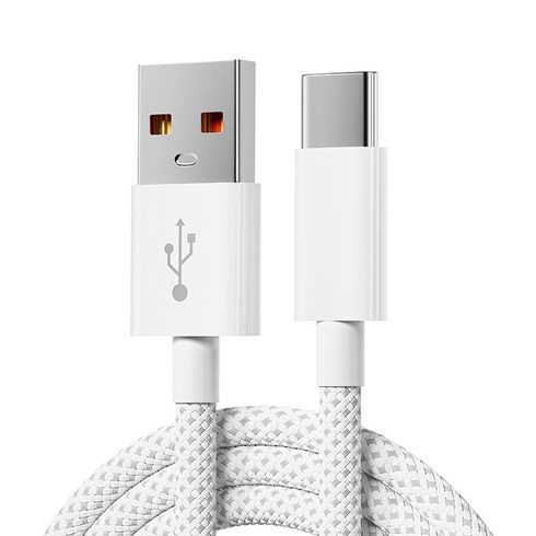 usb c타입 케이블 usb to c타입 초고속 충전케이블 차량용 고속 충전기 c타입 케이블 1m/1.5m/2m C타입 고속 충전기 케이블, 1개, 화이트, 1m