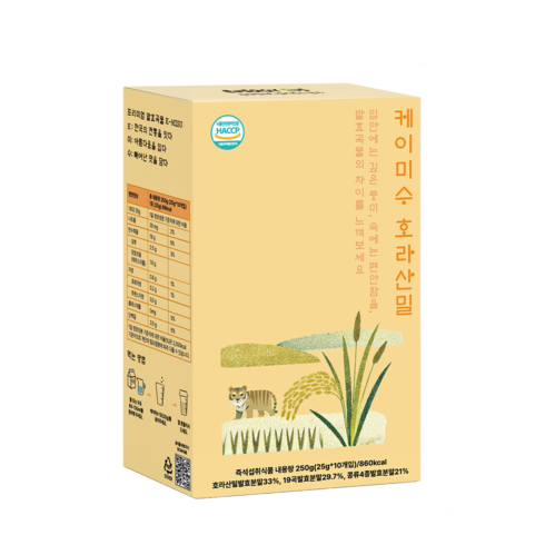 [발효곡물] 케이미수 호라산밀(카무트) K-MISU Khorasan Wheat, 1개, 250g