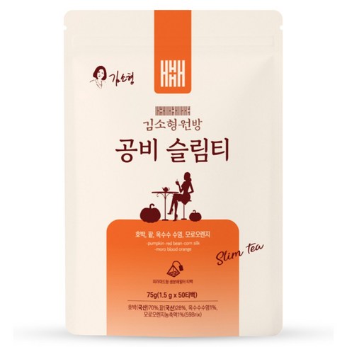 김소형 원방 공비슬림티 호박팥차 옥수수염차 모로오렌지 티백, 1.5g, 50개입, 1개