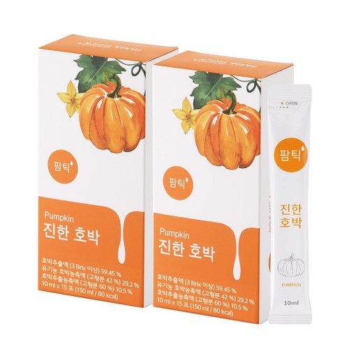 팜틱 진한 호박즙, 10ml, 2개