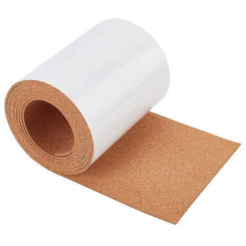 98x6인치 자가 접착 코르크 롤 1/8인치 두께 보드 매트 벽 가구 파티 장식 DIY 공예에 적합한 강력한 코르크보드, 1개, 3mm