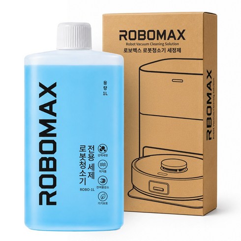 로보맥스 로보락 전용 로봇청소기 세제 1L, 1개, ROBO-1L