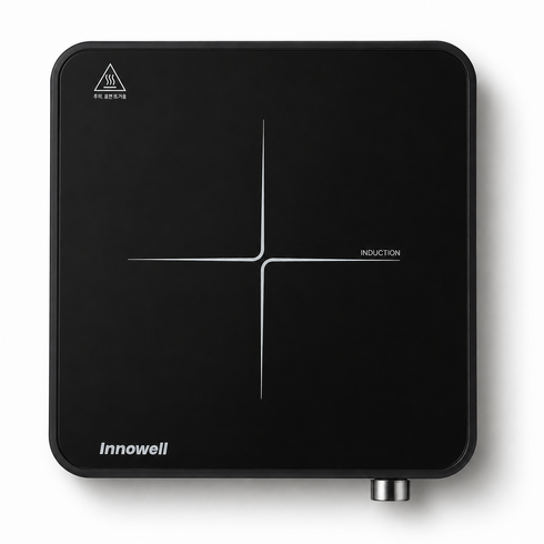이노웰 고화력 1구 인덕션 전기레인지 2000W, 일반형, IH2000-Black