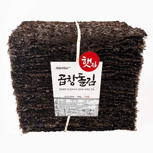 26년 곱창돌김 특상품 돌김, 400g, 1개