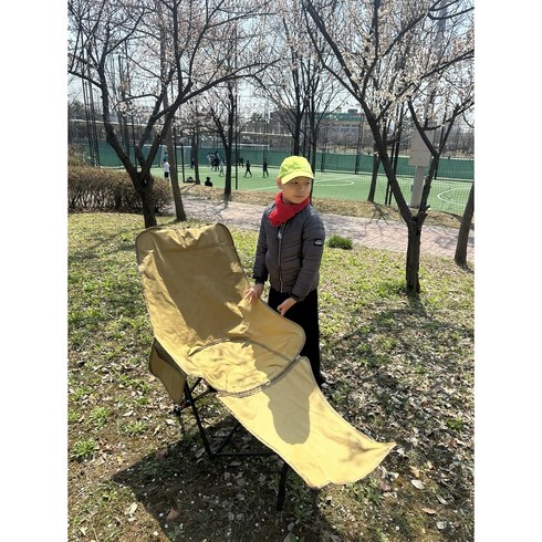 가을 맞이 재고 물량 특별할인! 아웃도어 접이식 리클라이너 캠핑 의자 각도조절 경량 발받침 릴렉스 체어, 카키, 1개