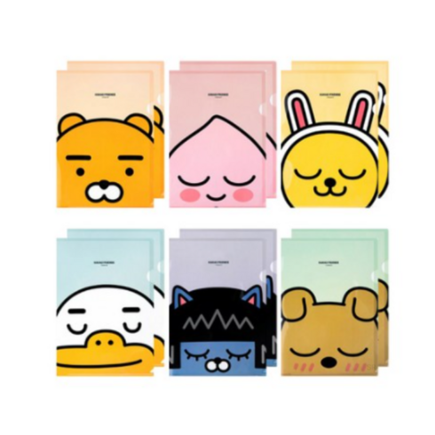 카카오프렌즈 L자 홀더 파일 6종 x 2p 세트, 혼합색상, 3세트