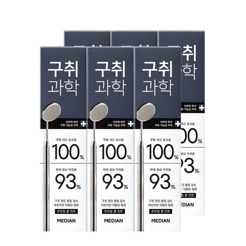 메디안 구취과학 프리징 쿨 민트 치약, 120g, 6개
