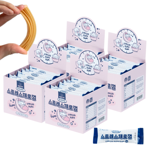 너티 강아지 하루루틴 스트레스제로껌, 4개, 225g, 덴탈껌