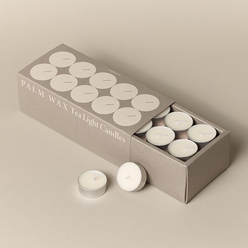 스너그앤코 식물성 천연 팜오일 티라이트 캔들 무향 미니 양초, 560g, 1개