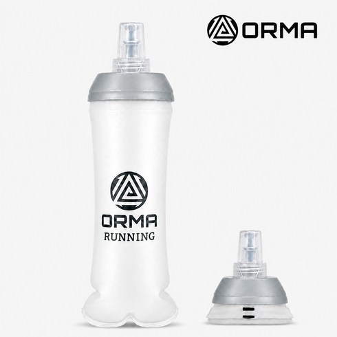 ORMA 소프트플라스크 러닝 등산 물통 달리기 스포츠 오르마 물병, 1개, 500ml, 투명