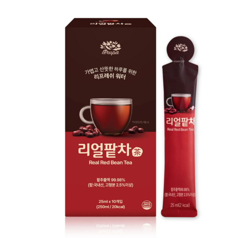 테루파 리얼팥차 국산팥 100% 팥물 커피대용차, 25ml, 10개입, 1박스