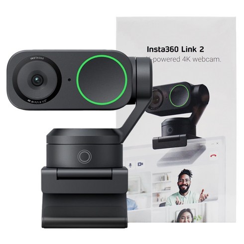 인스타360 Link 2 Pro / Link 2 / Link 2C AI 4K 웹캠 (옵션 선택형), 그래파이트 블랙, Insta360 Link 2