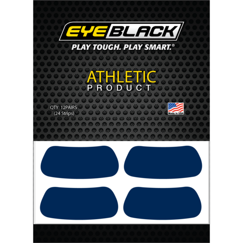 EYEBLACK Navy 컬러 아이블랙 12 pair (24개) 아이패치 스티커, 다크네이비