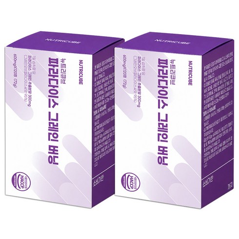 뉴트리큐브 파라다이스 그레인 버닝 72g, 2개, 120정